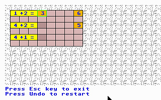 Simple Addition atari screenshot